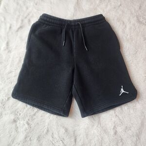 Jordan Black Fleece Shorts with Jumpman Logo